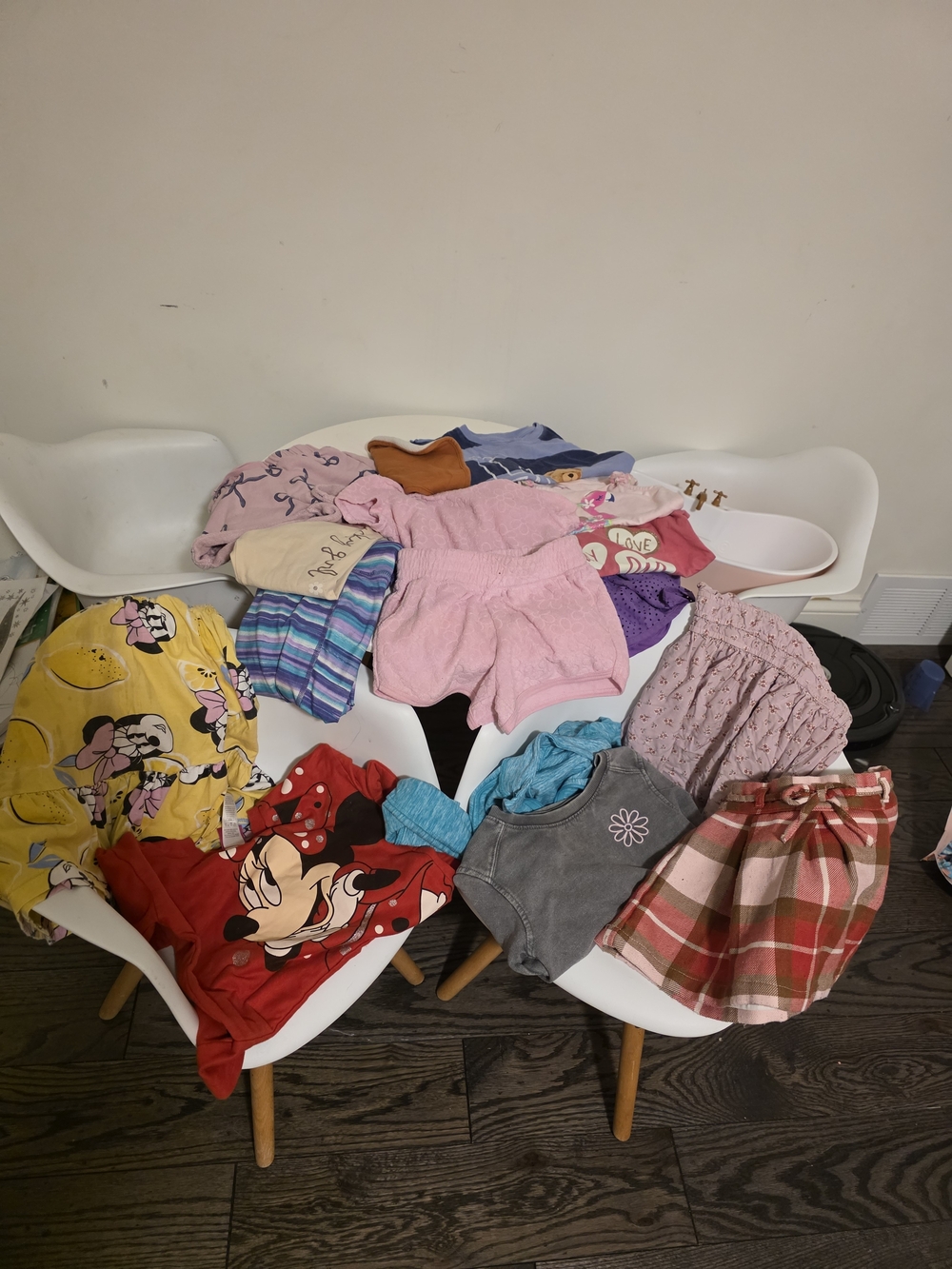 Disney Girls Mixed Pink and Red Shorts & Skorts Lot